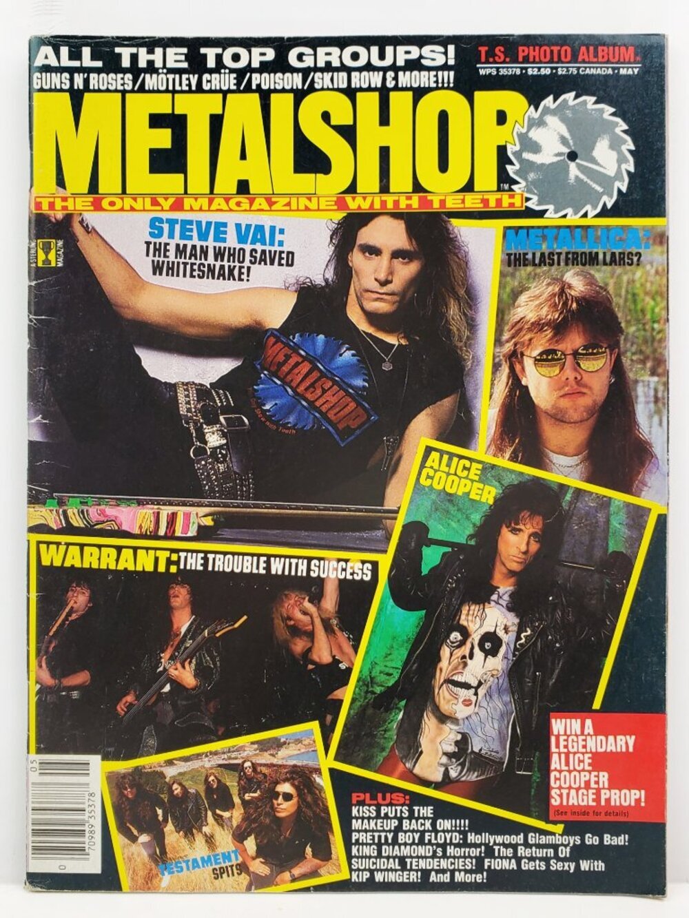Metalshop Magazine May 1990 Metallica Suicidal Tendencies King Diamond Poison